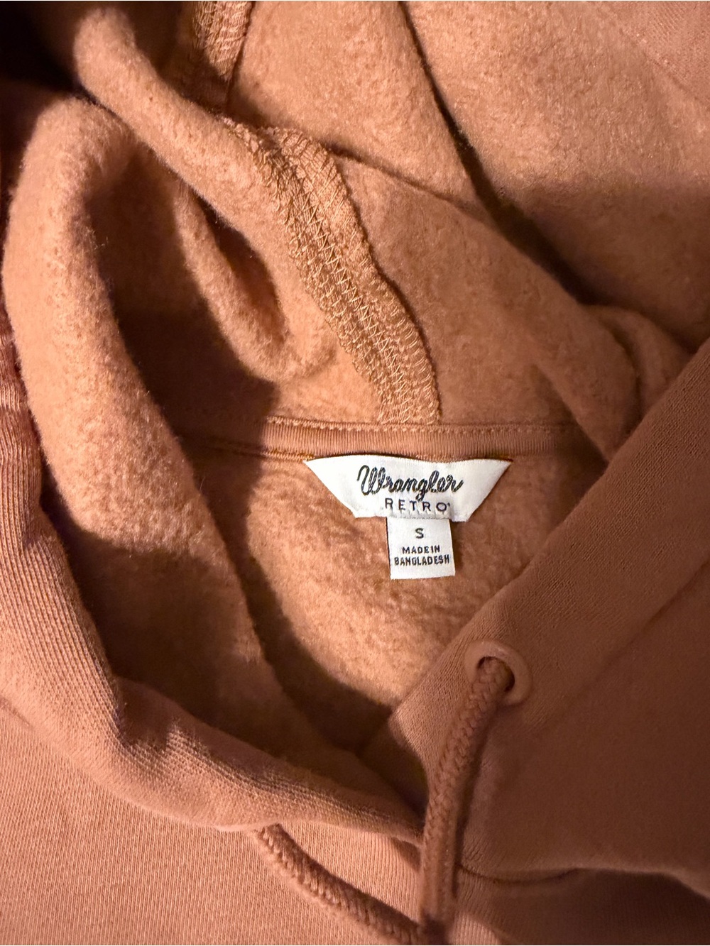 Wrangler Brown Hoodie with White Logo - Picture 4 of 4